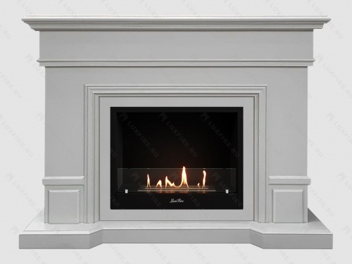 Каминный портал МДФ "Флоренция 1400" с биокамином Lux Fire "Фаер Бокс 1 - 33" (бежевый) Каминный портал МДФ "Флоренция 1400" с биокамином Lux Fire "Фаер Бокс 1 - 33" (бежевый)