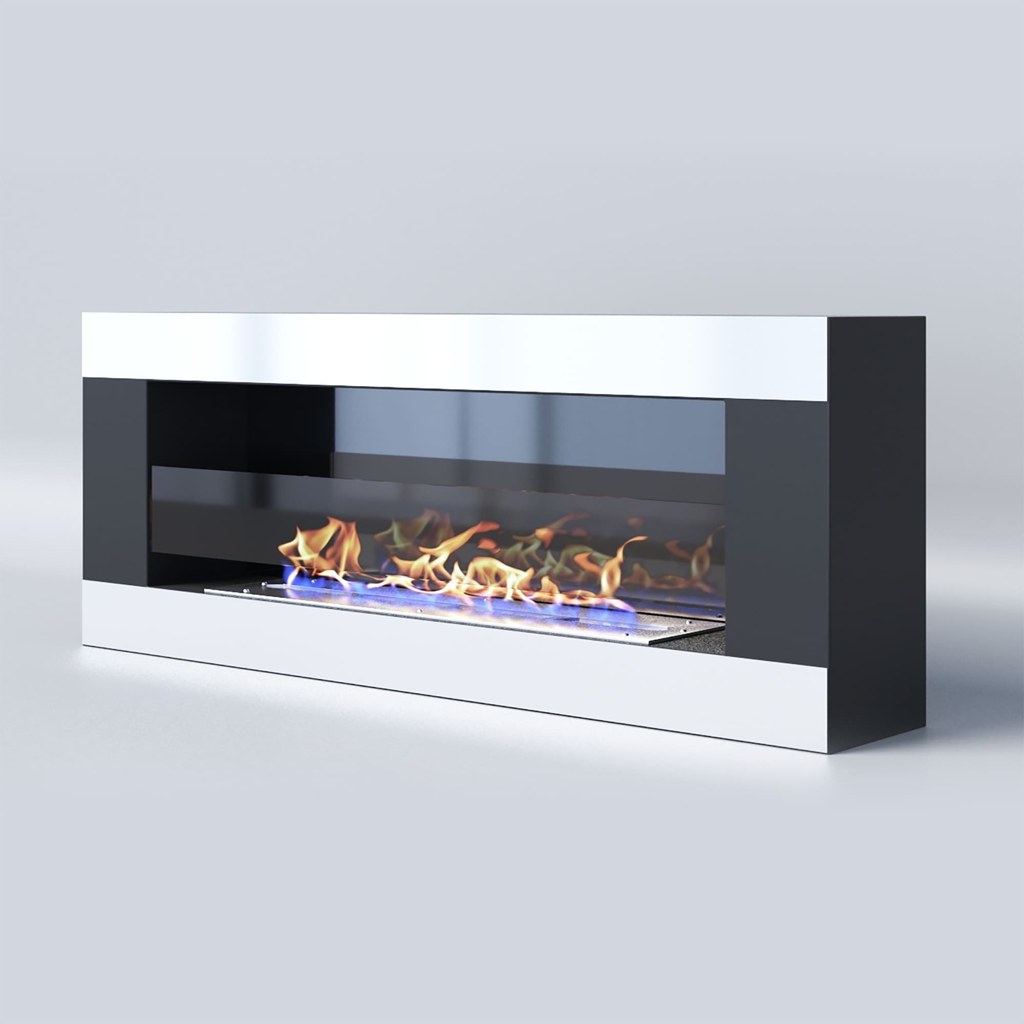 Биокамин "Русский огонь" Модерн 1200N настенный с защитным и декоративным стеклом по цене 48 100 руб.