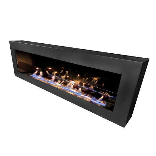 Биокамин "Русский огонь" Лофт 1800N настенный с защитным и декоративным стеклом