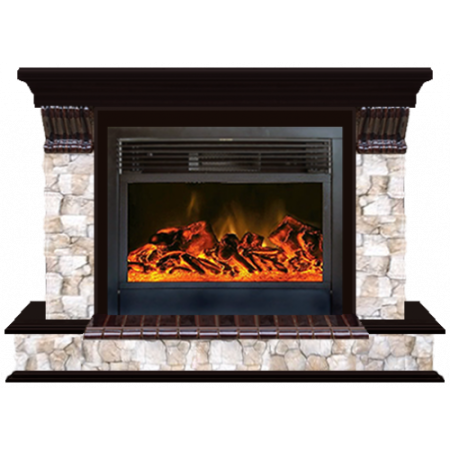 Панорама Арбат 28 (дуб)+Newflame Панорама Арбат 28 (дуб)+Newflame