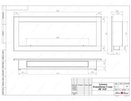 Биокамин SteelHeat ONE 1400 стекло Биокамин SteelHeat ONE 1400 стекло по цене 52 600 руб.