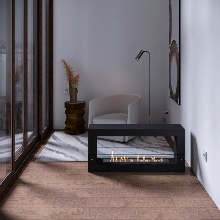 Биокамин SteelHeat FRAME ONE 1000 черный по цене 51 030 руб.